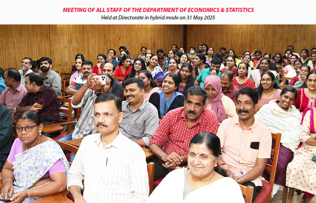 Meeting of all staff of the Department of Economics & Statistics held on 31-05-2025.