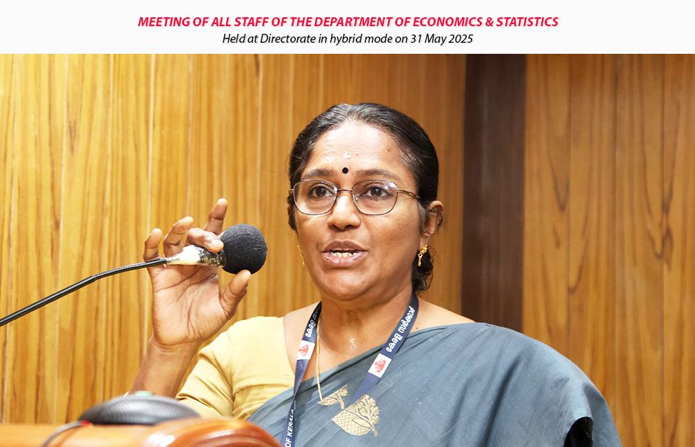 Meeting of all staff of the Department of Economics & Statistics held on 31-05-2025.