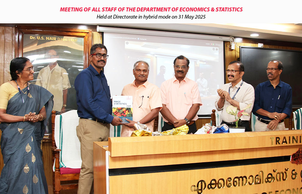 Meeting of all staff of the Department of Economics & Statistics held on 31-05-2025.
