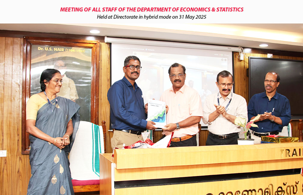 Meeting of all staff of the Department of Economics & Statistics held on 31-05-2025.