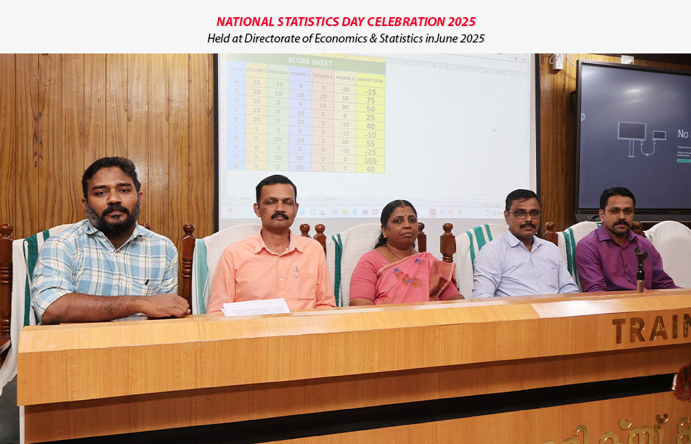 Quiz programme held in connection with the National Statistics Day celebration in June 2025