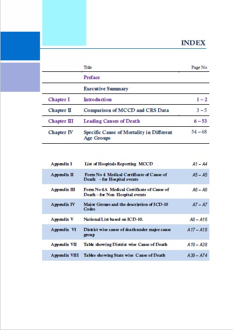 Report on Medical Certificate on Cause of Death 2011