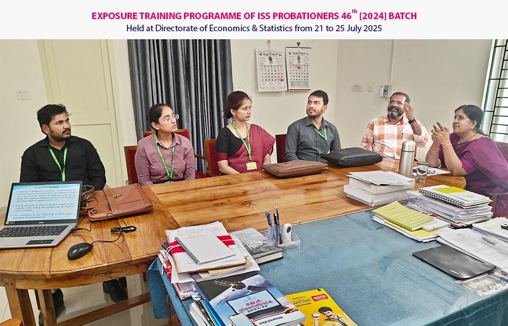 Exposure training of probationers of ISS 2024 batch. Visit to SASA annd KSSC on 23-07-2025.