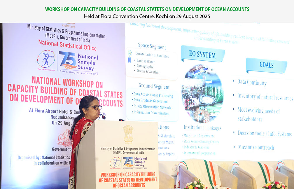 Technical Session 5: By Dr. P V Nagamani, Group Head, Ocean Sciences Group, NSRSC, Hyderabad on "Geo spatial data integration for ocean focused ecosystem accounting"