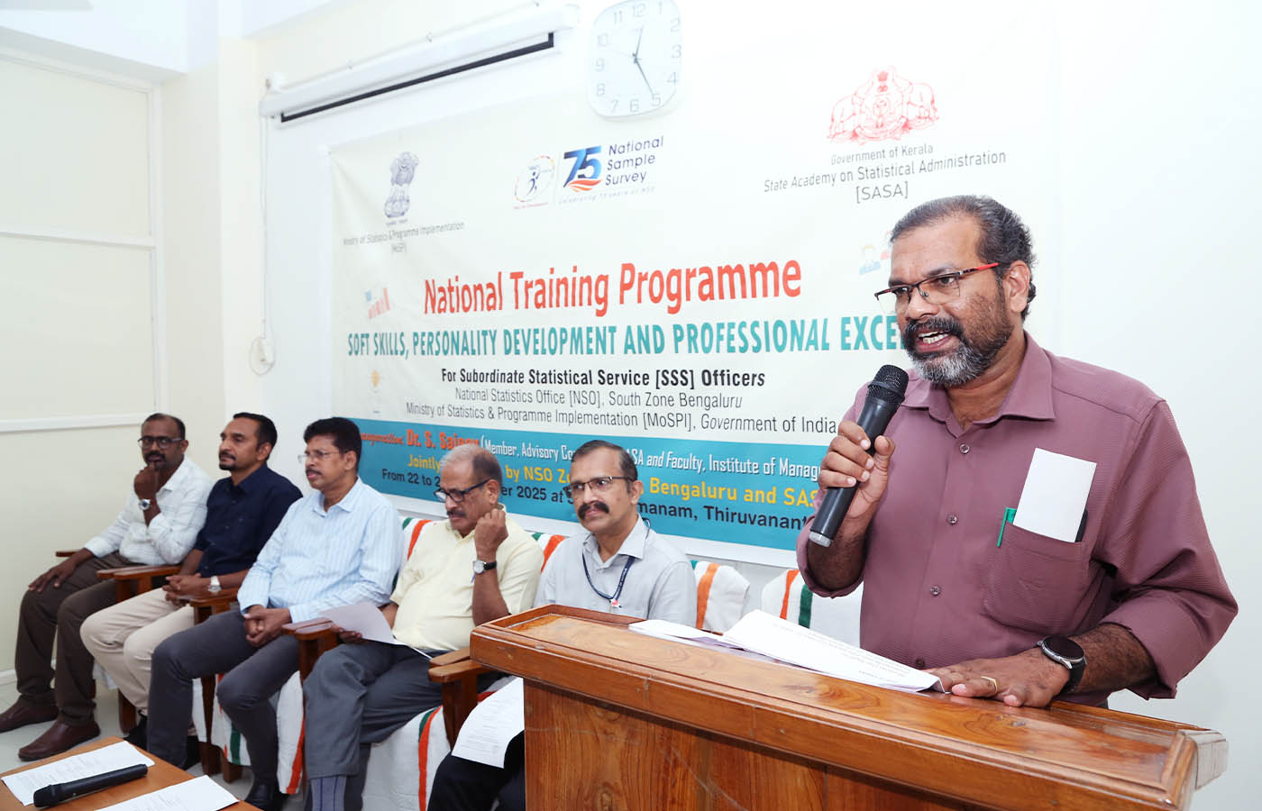 Training Programme on Soft Skills for Subordinate Statistical Service Officers held at SASA from 22 to 26 Sept 2025