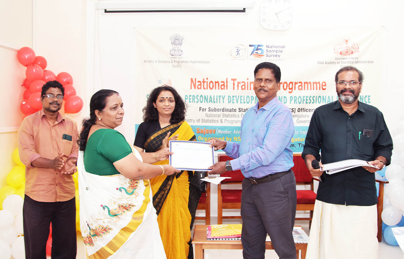 Smt. Vinishya M S, Senior Statistical Officer, NSO Regional Office, Thiruvananthapuram, Kerala.