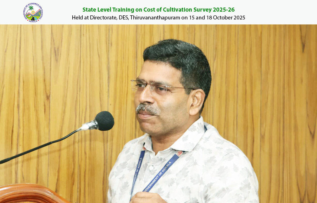 Refresher Training Programme on Cost of Cultivation Survey held at the Directorate on 15 and 18 Oct 2025.