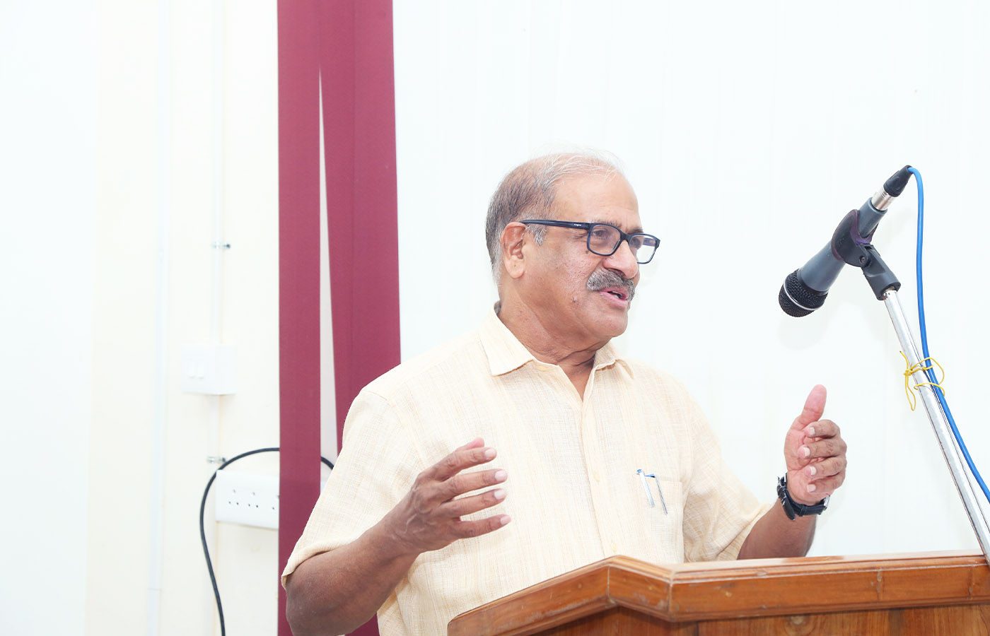 Inaugural session of Training for SSO of MoSPI held at SASA on 10 Nov 2025. Sri. P C Mohanan, Chairman delivers the inaugural address.