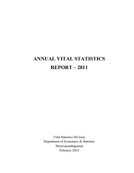 Annual Vital Statistics Report 2011 