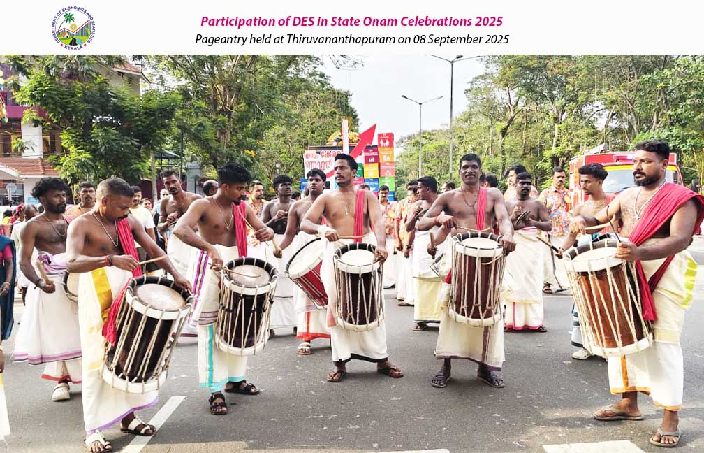 Participation of DES in Onam Pageantry held at Thiruvananthapuram on 08-09-2025.