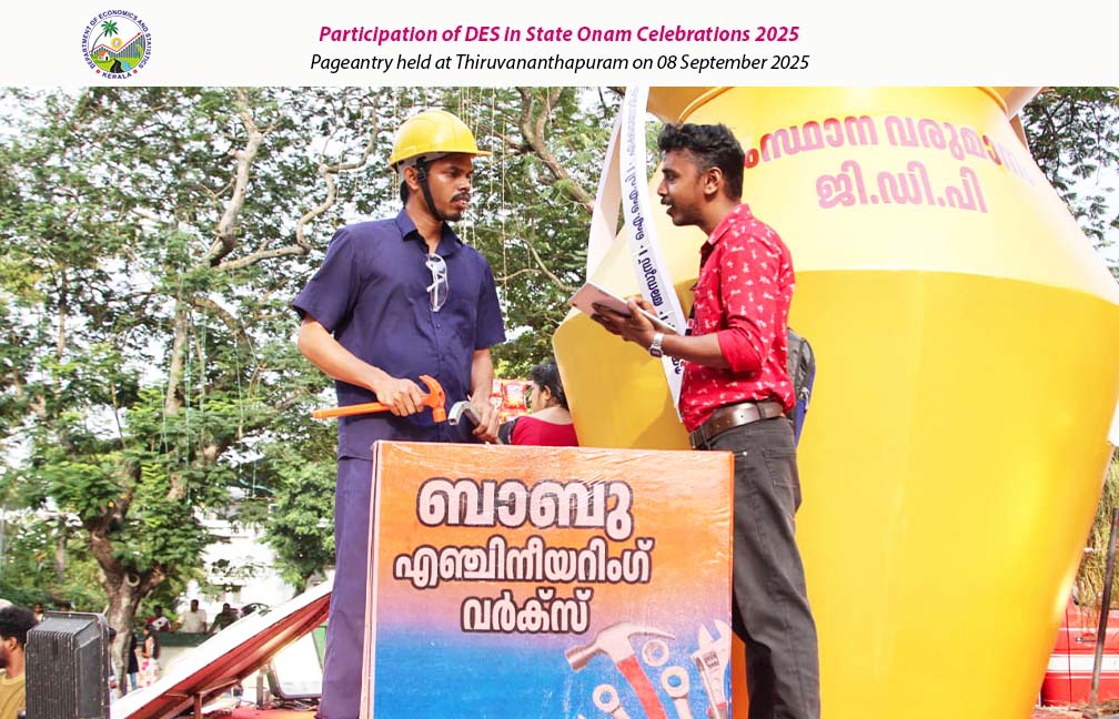Participation of DES in Onam Pageantry held at Thiruvananthapuram on 08-09-2025.