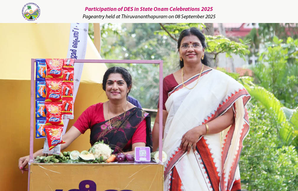 Participation of DES in Onam Pageantry held at Thiruvananthapuram on 08-09-2025.