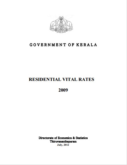 Residential Vital Rates 2009 