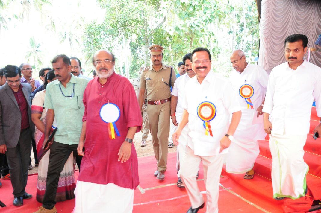 Walking to the Dias State FM and Central Minister