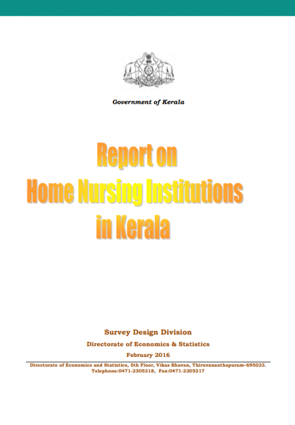 Report on Home Nursing Institutions in Kerala 2015-16